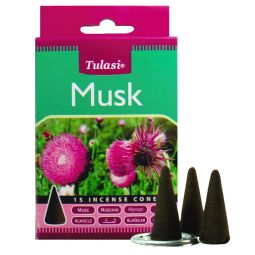 Tulasi Musk (Moschus) Räucherkegel