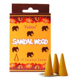 Tulasi Sandalwood Räucherkegel