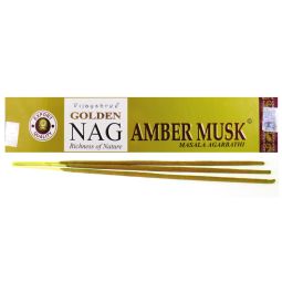 Vijayshree Golden Nag Amber Musk Masala Räucherstäbchen