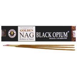 Vijayshree Golden Nag Black Opium Masala Räucherstäbchen
