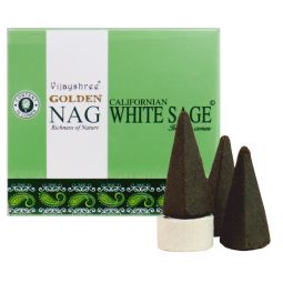 Vijayshree Golden Nag Californian White Sage Räucherkegel