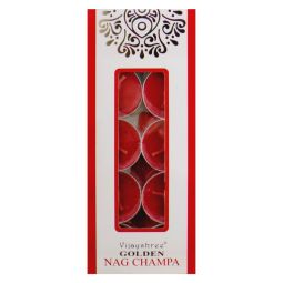Vijayshree Golden Nag Champa Duftteelichte 10x10g