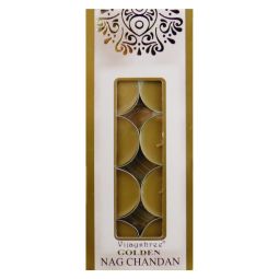 Vijayshree Golden Nag Chandan Duftteelichte 10x10g