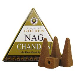 Vijayshree Golden Nag Chandan Rückflussräucherkegel