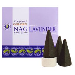 Vijayshree Golden Nag Lavender Räucherkegel