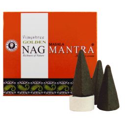 Vijayshree Golden Nag Mantra Räucherkegel