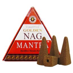 Vijayshree Golden Nag Mantra Rückflussräucherkegel