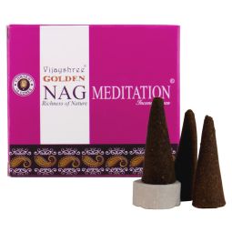 Vijayshree Golden Nag Meditation Räucherkegel