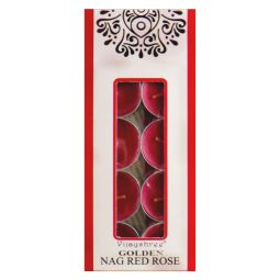 Vijayshree Golden Nag Red Rose Duftteelichte 10x10g