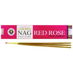 Vijayshree Golden Nag Red Rose Masala Räucherstäbchen