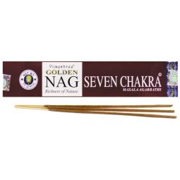 Vijayshree Golden Nag Seven Chakras Masala Räucherstäbchen