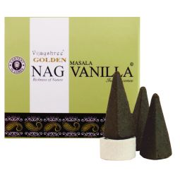 Vijayshree Golden Nag Vanilla Räucherkegel