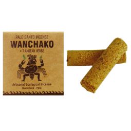 Wanchako Palo Santo & 7 Anden Kräuter Räucherröllchen Gepresst 4er