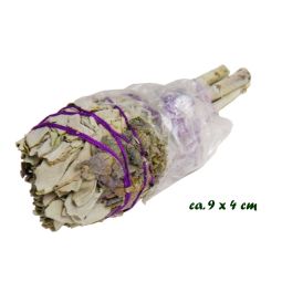 Smudge Stick White Sage Tulip - Spiritual Healing & Amethyst 20-25g