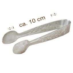 Räucherkohlenzange Metall silberfarben 10,5x1,3cm