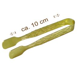 Räucherkohlenzange Metall goldfarben 10x1,3cm