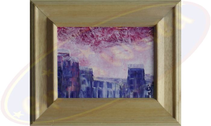 Abstraktes Acrylgemälde Burnout von Wanda Tauer