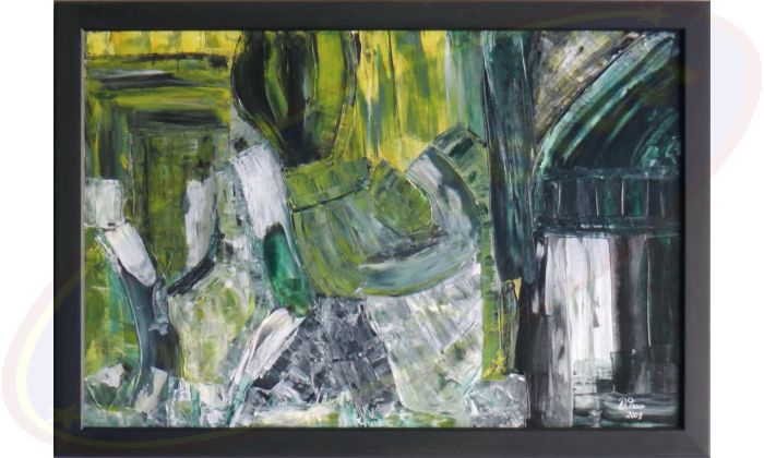 Acrylgemälde Der Starke Arm von Wanda Tauer