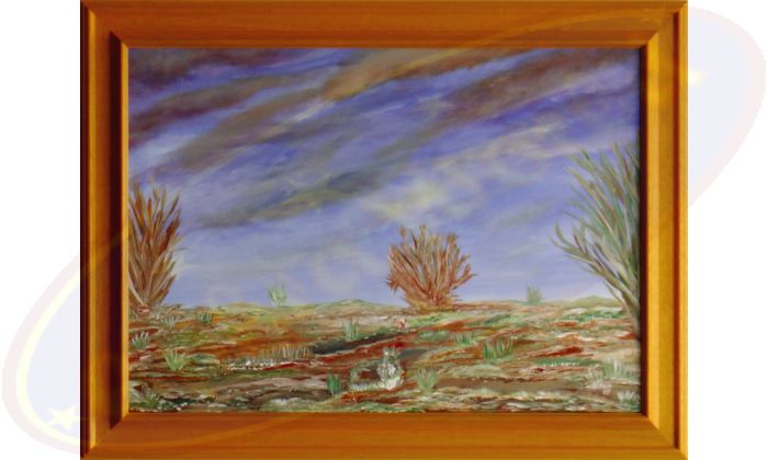 Acrylgemälde Die Steppe von Wanda Tauer