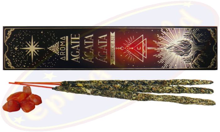 Aroma Crystal Collection Agate/Achat Smudge Räucherstäbchen