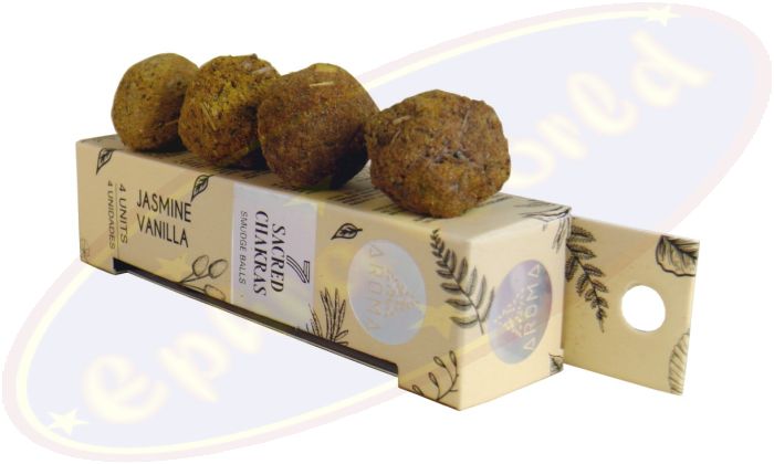 Aroma Smudge Balls 7 Sacred Chakras Jasmine Vanilla 4er