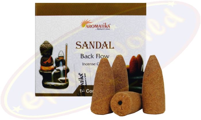Aromatika Backflow Cones/Rückfluss-Räucherkegel Sandal