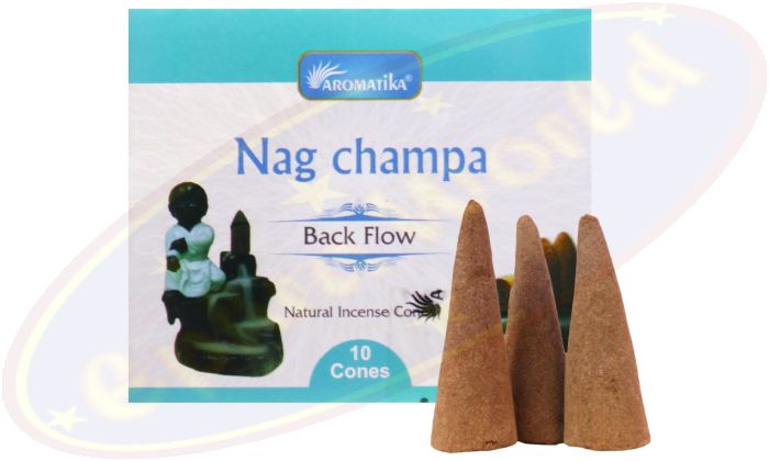 Aromatika Backflow Cones/Rückfluss-Räucherkegel Nag Champa