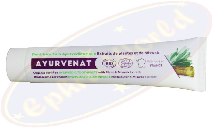 Ayurvenat ayurvedische Miswak Extrakt Zahnpaste Bio 75ml