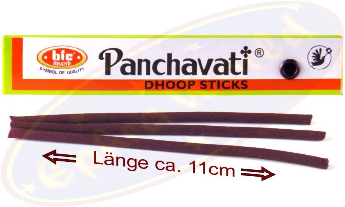bic Brand Panchavati Dhoop Sticks Long Size 10er