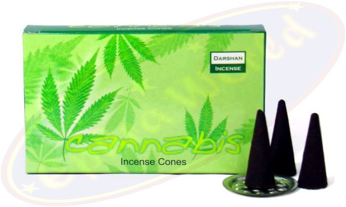 Darshan Cannabis (Hanf) Räucherkegel