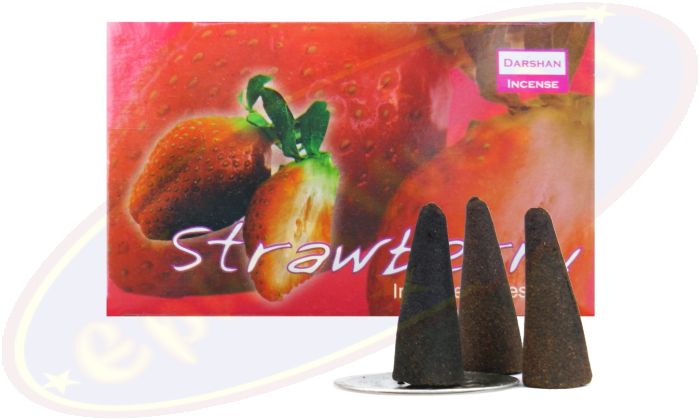 Darshan Strawberry Räucherkegel