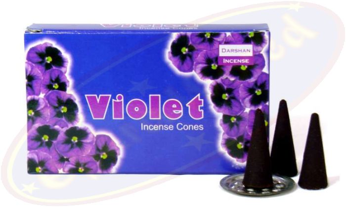 Darshan Violet Räucherkegel