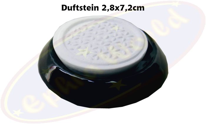 Duftstein schwarz Blume des Lebens 2-teilig Keramik & Ton