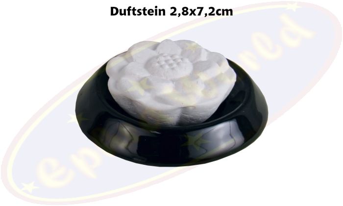 Duftstein schwarz Lotus 2-teilig Keramik & Ton