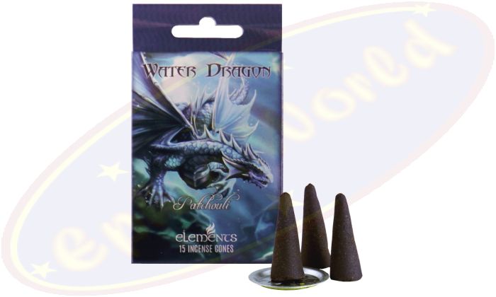 Elements Anne Stokes Water Dragon Patchouli Räucherkegel