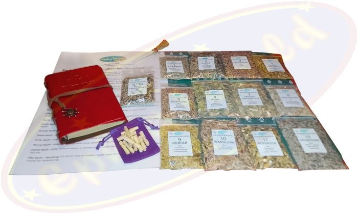 EW-Räucherhaus Wanda Rauhnächte-Set mit 13 Räuchermischungen