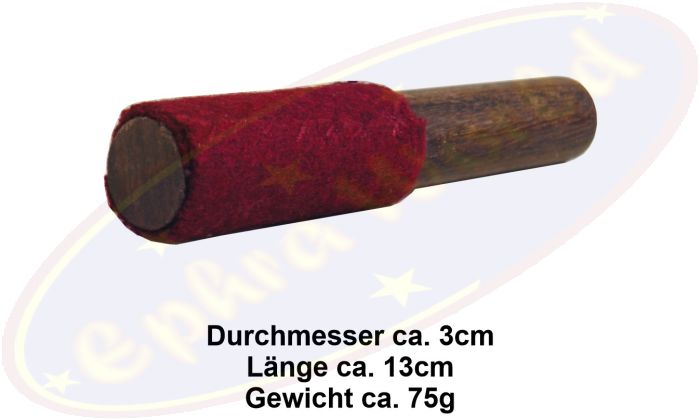 Filzklöppel/Filzschläger Filko rot 13cm für Klangschalen