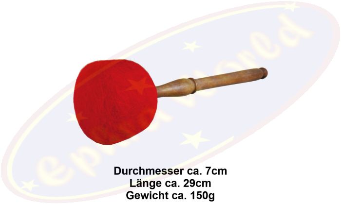 Filzklöppel/Filzschläger Filko rot 29cm für Klangschalen