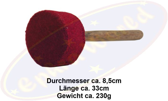 Filzklöppel/Filzschläger Filko rot 33cm für Klangschalen