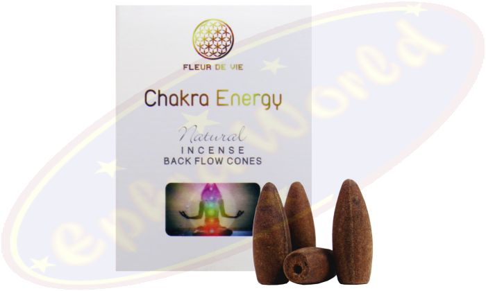 Fleur De Vie Rückfluss Räucherkegel Chakra Energy