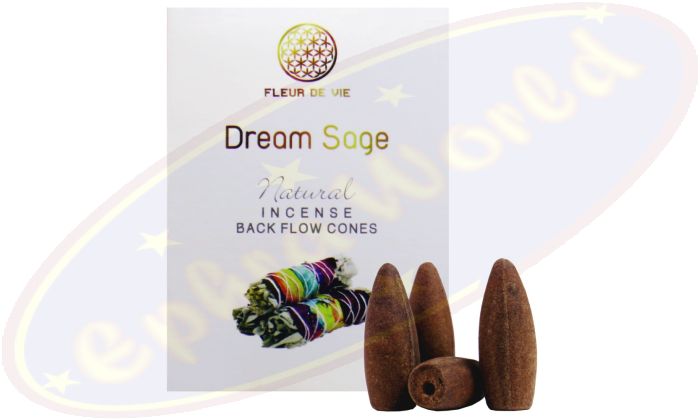Fleur De Vie Rückfluss Räucherkegel Dream Sage 