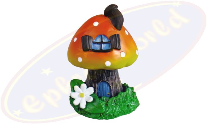 Räucherkegelbrenner Fairy Village/Fliegenpilz 9x12cm