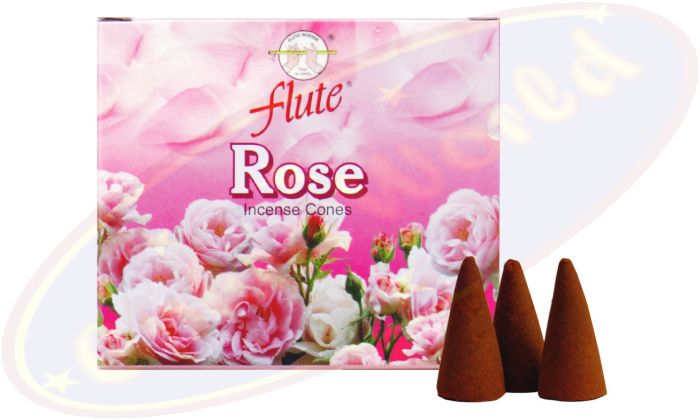 Flute Rose Räucherkegel