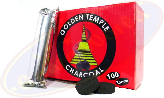 Golden Temple Räucherkohle 33mm Charcoal