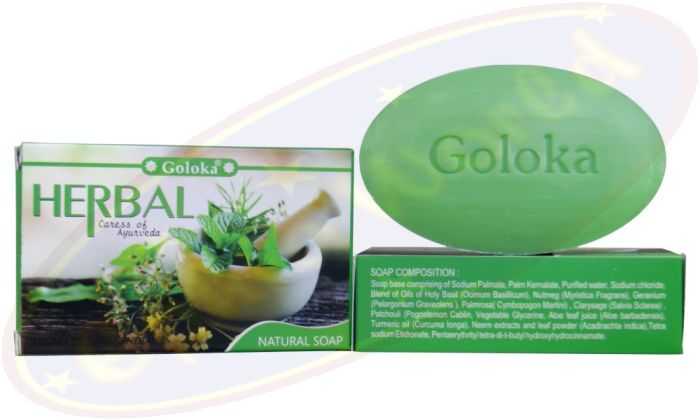 Goloka Seife Herbal Natural Soap Kräuterseife 75g
