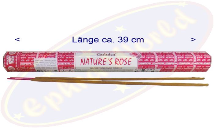 Goloka Nature´s Rose XL Masala Räucherstäbchen Garten