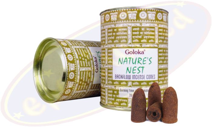 Goloka Rückfluss Räucherkegel Backflow Cones Nature´s Nest