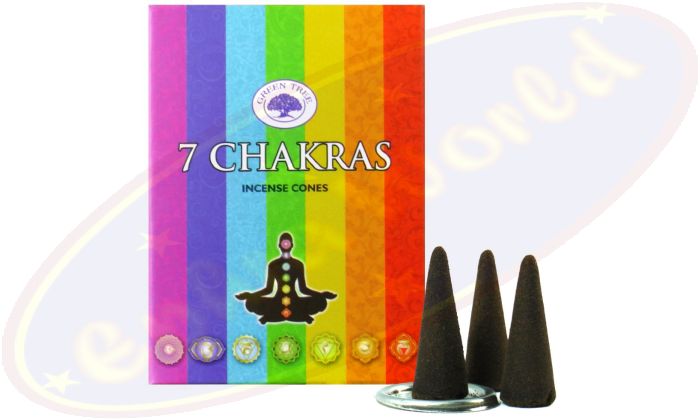 Green Tree Räucherkegel 7 Chakras