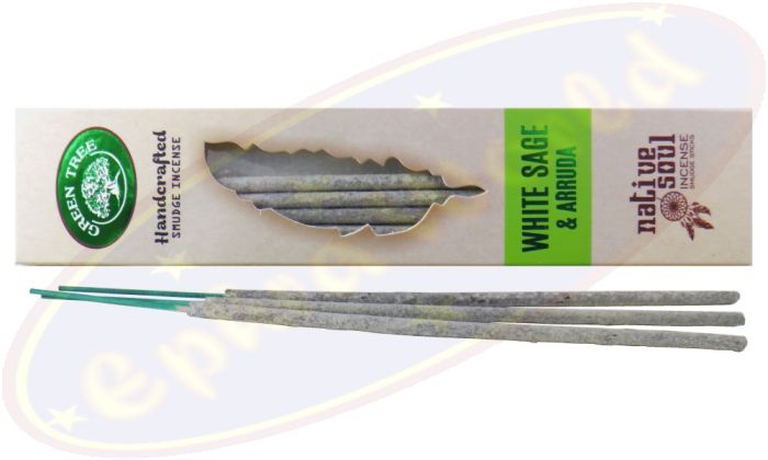 Green Tree Native Soul White Sage & Arruda Masala Räucherstäbchen