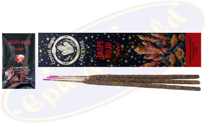 Hari Darshan Tribal Soul Crystal Magic Red Jasper Smudge Räucherstäbchen